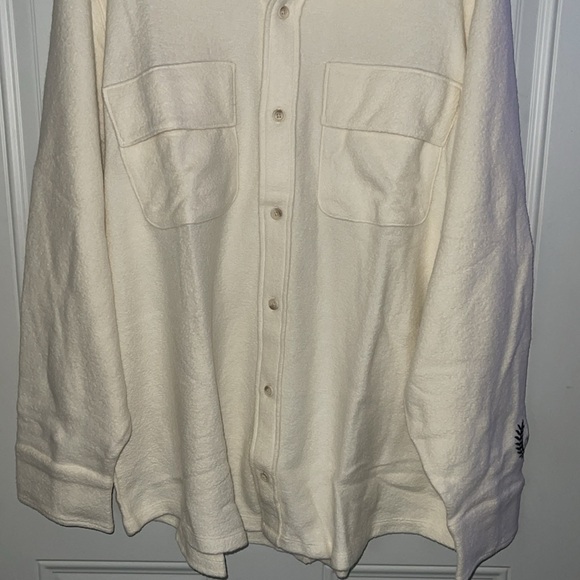 PINK Victoria’s Secret NWT reverse fleece shacket  XL PINK logo - Picture 7 of 14